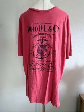 Polo by Ralph Lauren Men's Coral Graphic Short Sleeve Tee